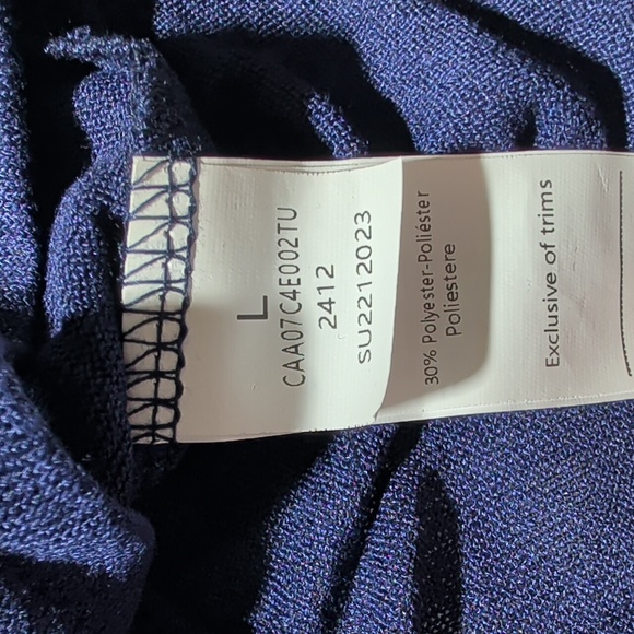 Cupshe Blue Strapless Smocked Cover Up Playsuit Romper - Picture 5 of 7